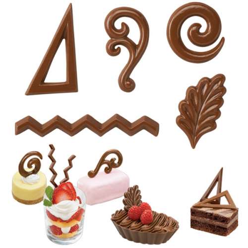 Dessert Accents Chocolate Mould - Click Image to Close